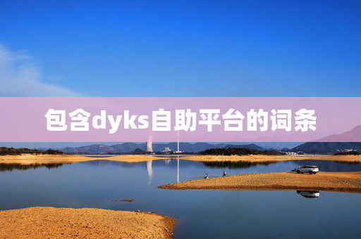 包含dyks自助平台的词条